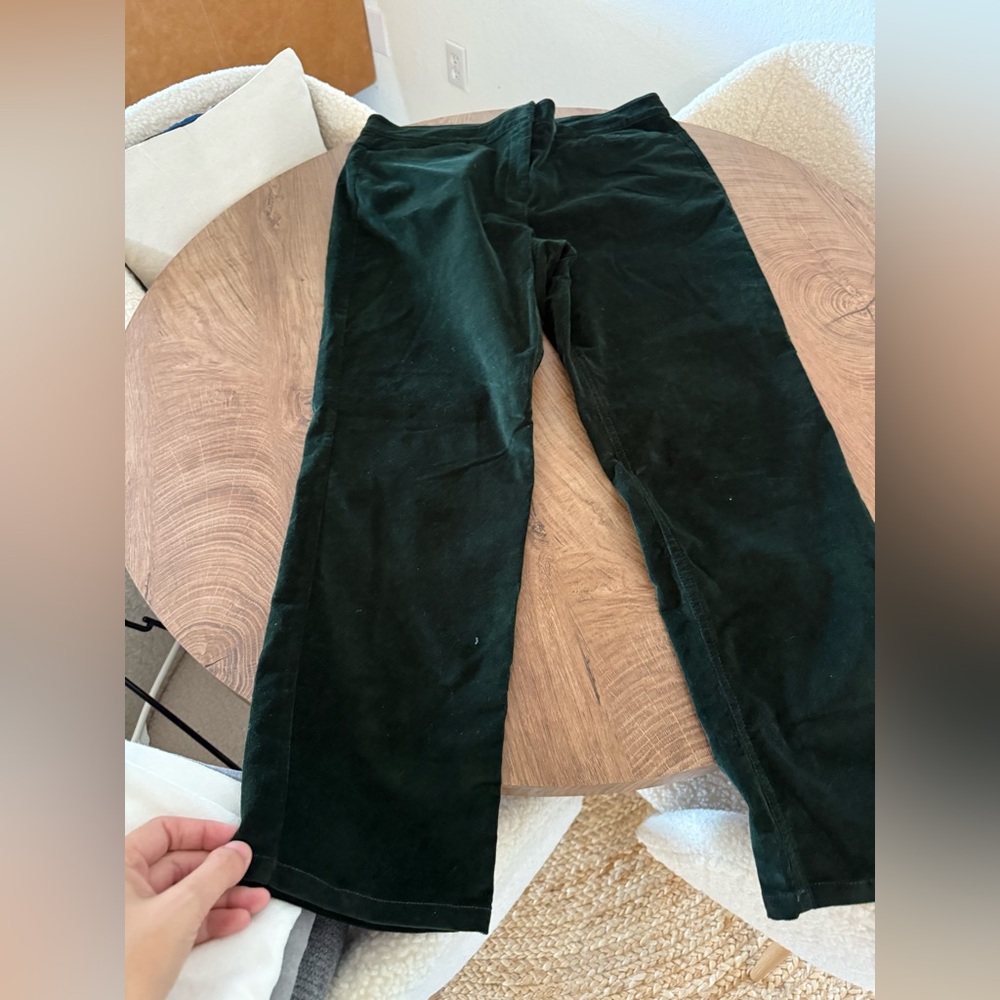 J. Jill Dark Green Corduroy Pants